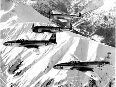 Lockheed P-80 Shooting Star & Republic AP-10 P-47 Thunderbolt