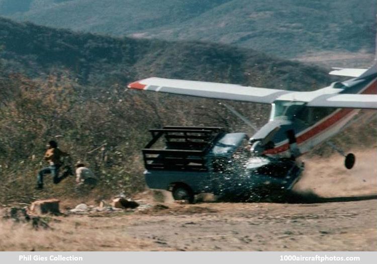 Cessna colliding with pickup truck