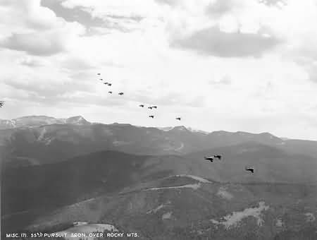20th Pursuit Group over Rocky Mountains