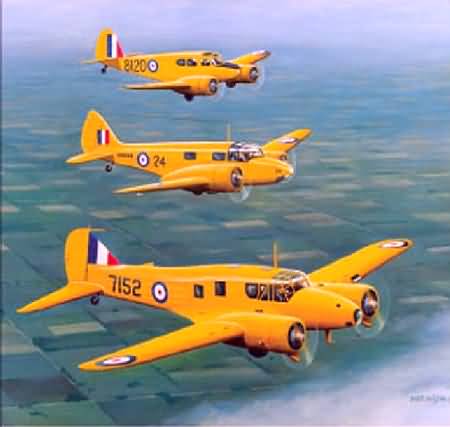 Airspeed AS.10 Oxford Mk.I, Avro 652A Anson Mk.II, Cessna T-50 Crane Mk.I