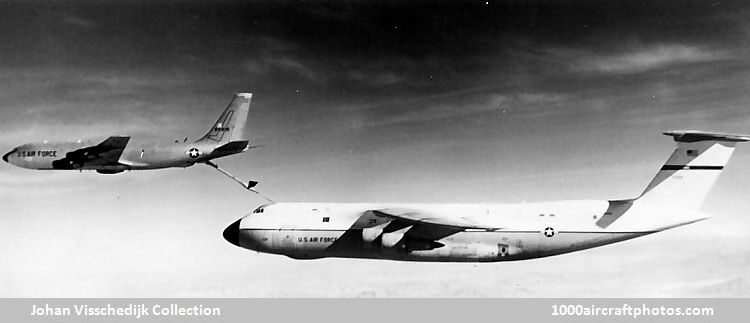 Boeing 717-100A KC-135A Stratotanker and Lockheed 500 C-5A Galaxy