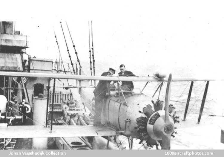 Vought UO-1 Charles Lindbergh in cockpit