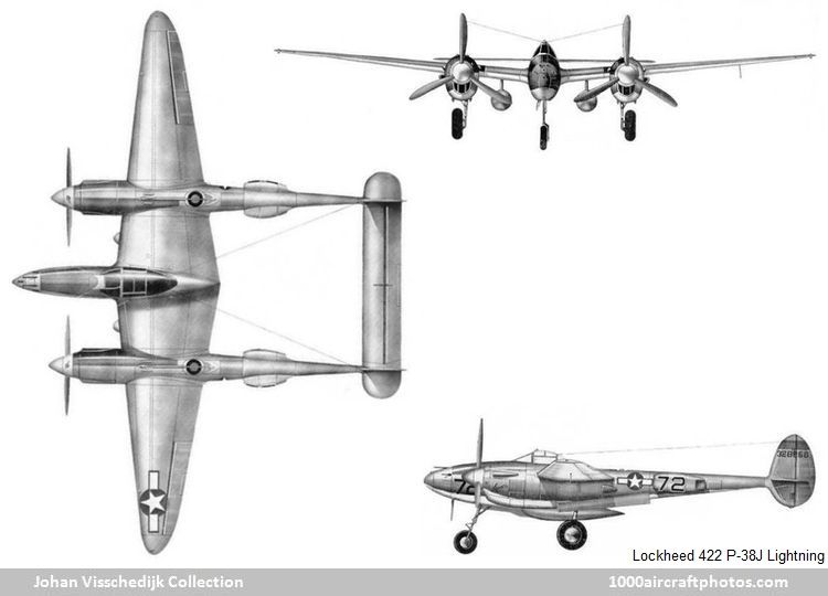 Lockheed 422 P-38J Lightning